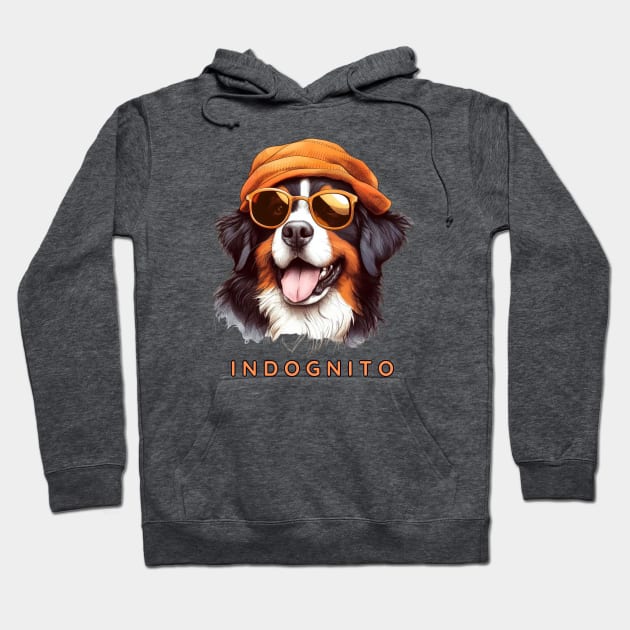 Bernese Mountain Dog Indognito Hoodie by ZogDog Pro